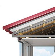 Возведение крыши.
